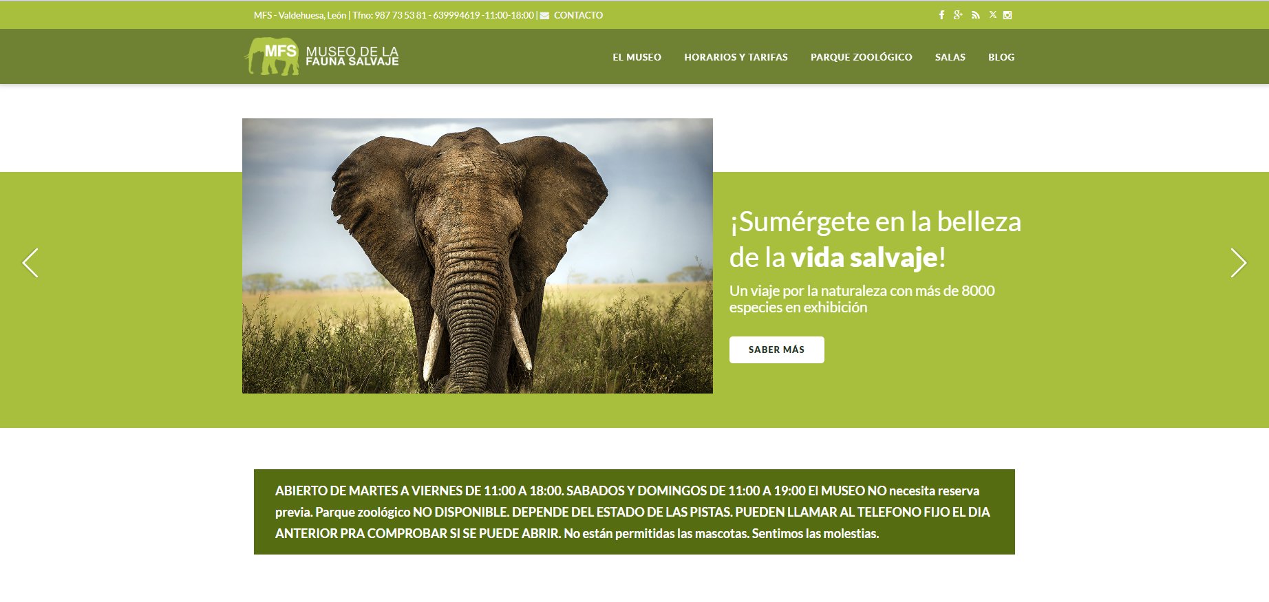 Web Museo Fauna Salvaje