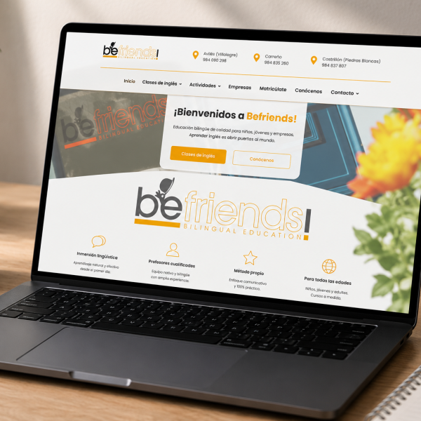 Diseño web para BeFriends