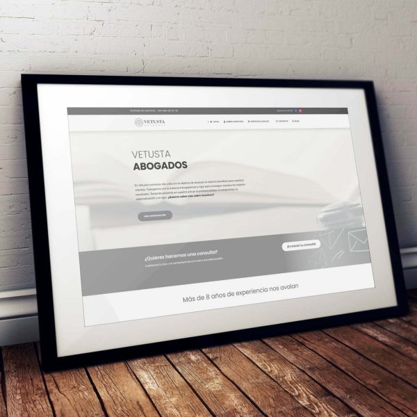 Diseño web para Vetusta Abogados