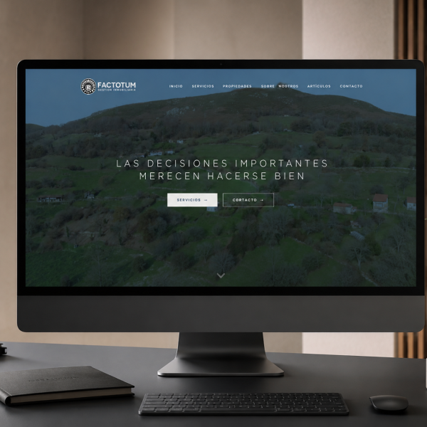 Diseño web para Factotum Gestión Inmobiliaria (