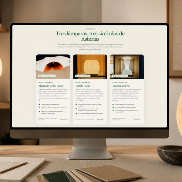 Diseño web para Luz de Asturias